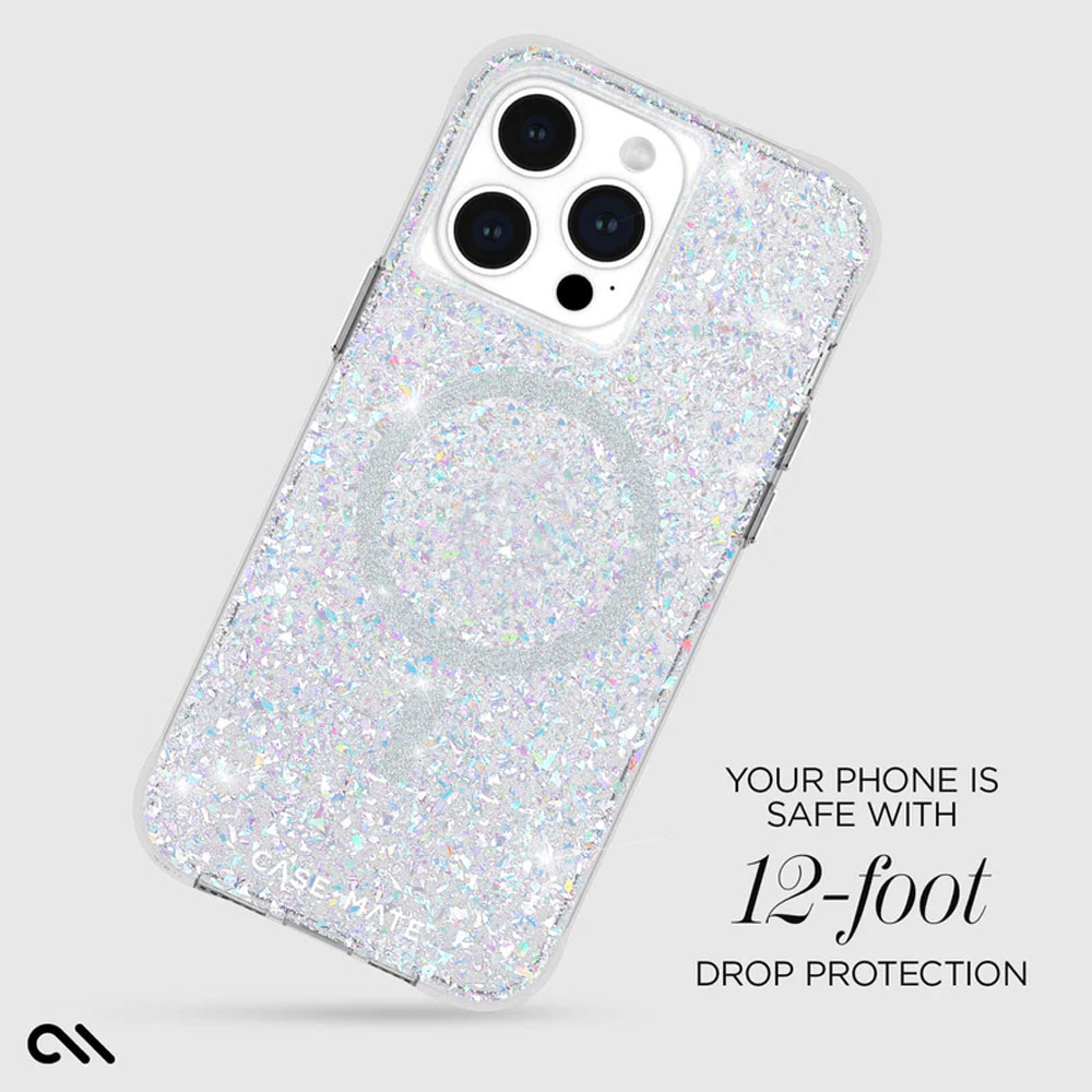 Picture of Apple iPhone 15 Pro Max 6.7 | Case Mate Case-Mate Stylish Design Drop Protection Case with Magnetic Charging for iPhone 15 Pro Max 6.7 (Twinkle Disco Iridescent)