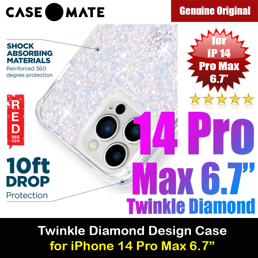 Picture of Apple iPhone 14 Pro Max 6.7 | Case Mate Case-Mate Stylish Design Drop Protection Case for iPhone 14 Pro Max 6.7 (Twinkle Diamond)