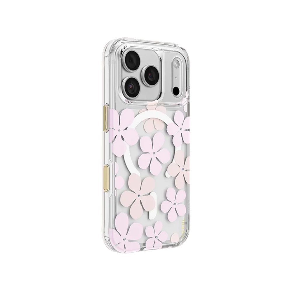 Picture of Apple iPhone 18 Pro Max Case | Coehl MILA MagClick Magnetic Charging Case with Camera Control Button for iPhone 18 Pro Max - Brush Bloom