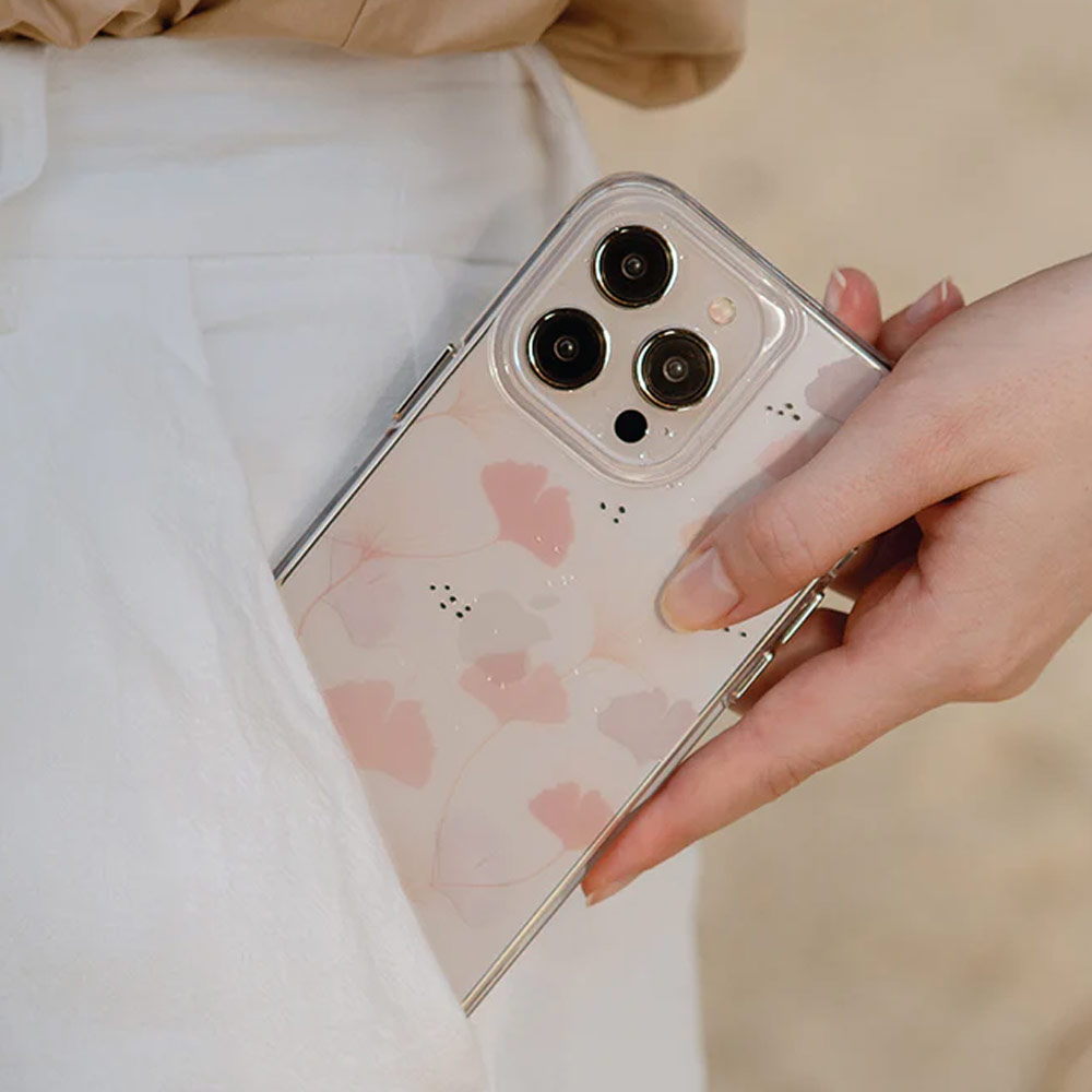 Picture of Apple iPhone 14 Plus 6.7 Case | Coehl Meodow Flowers Drop Protection Case Design for Modern Women Girl for iPhone 14 Plus 6.7 (Spring Pink)