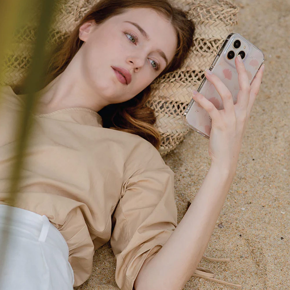 Picture of Apple iPhone 14 Plus 6.7 Case | Coehl Meodow Flowers Drop Protection Case Design for Modern Women Girl for iPhone 14 Plus 6.7 (Spring Pink)