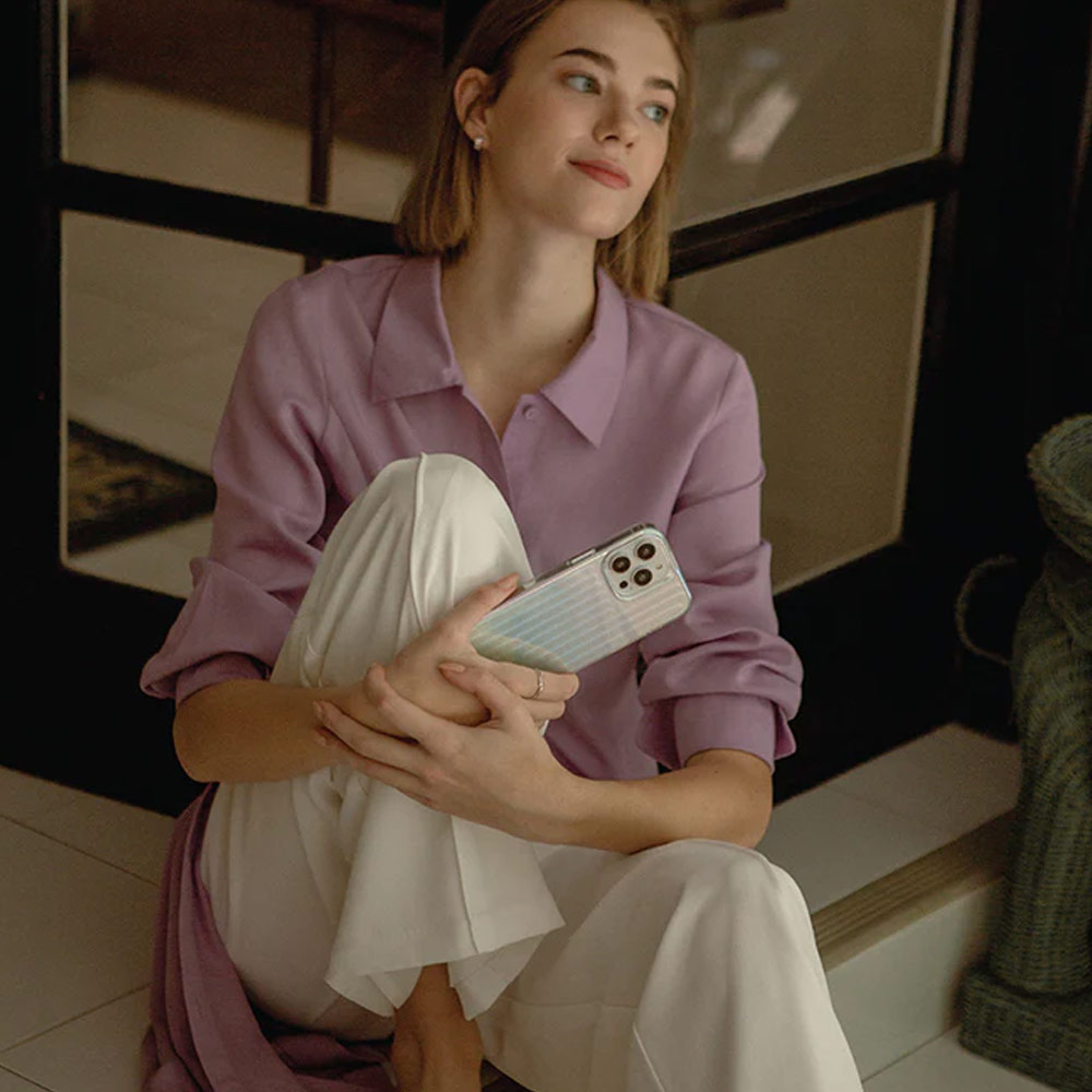 Picture of Apple iPhone 14 Plus 6.7 Case | Coehl Linear Glitter Crystals Drop Protection Case Design for Modern Women Girl for iPhone 14 Plus 6.7 (Stardust)