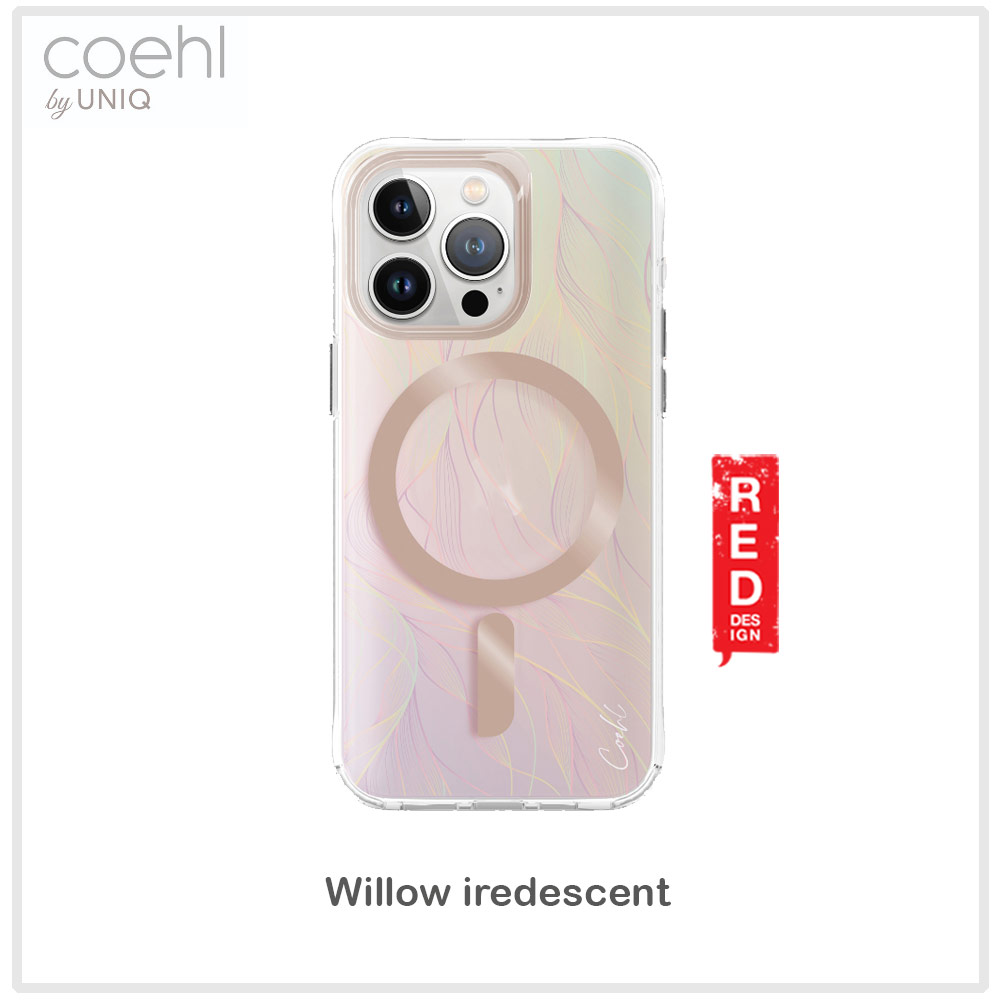 Picture of Apple iPhone 15 Pro 6.1 | Coehl by Uniq Design for Modern Women Girl Lady Magnetic Charging Compatible for iPhone 15 Pro 6.1 (Willow iridescent)