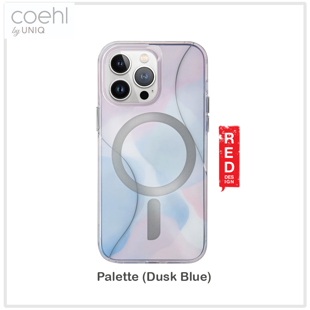 Picture of Apple iPhone 15 Pro 6.1 | Coehl by Uniq Design for Modern Women Girl Lady Magnetic Charging Compatible for iPhone 15 Pro 6.1 (Palette Dusk Blue)