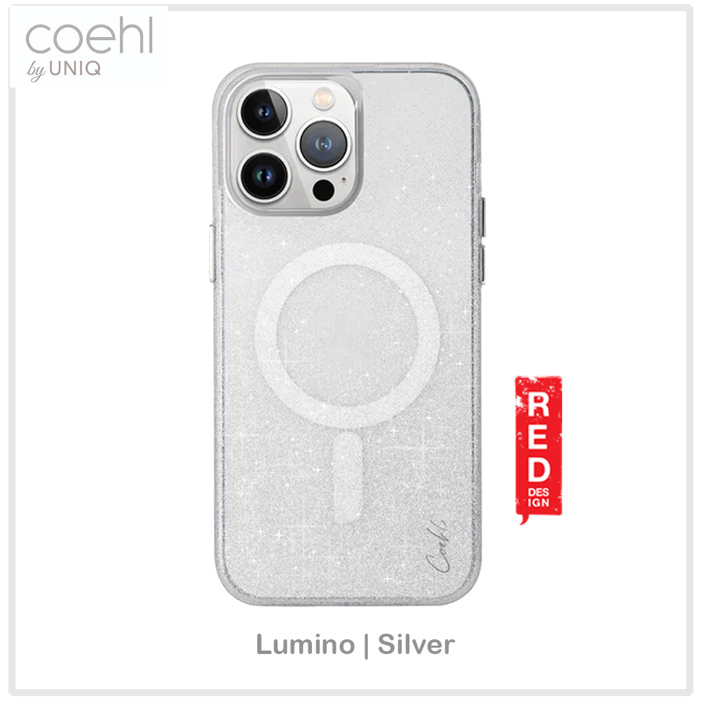 Picture of Apple iPhone 15 Pro Max 6.7 | Coehl by Uniq Design for Modern Women Girl Lady Magnetic Charging Compatible for iPhone 15 Pro Max 6.7 (Sparkling Silver)