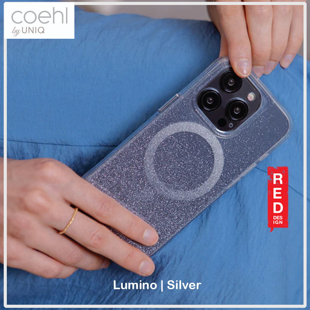 Picture of Apple iPhone 15 Pro Max 6.7 | Coehl by Uniq Design for Modern Women Girl Lady Magnetic Charging Compatible for iPhone 15 Pro Max 6.7 (Sparkling Silver)