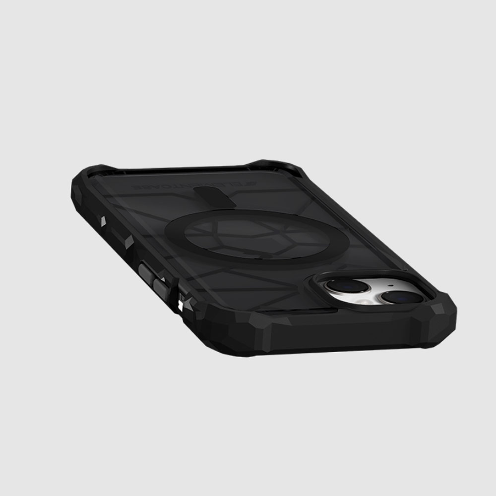 Picture of Apple iPhone 14 6.1 Case | Element Case Special Ops Double Reinforced Drop  Protection Case with Magsafe Compatible for iPhone 14 6.1 (Smoke Black)