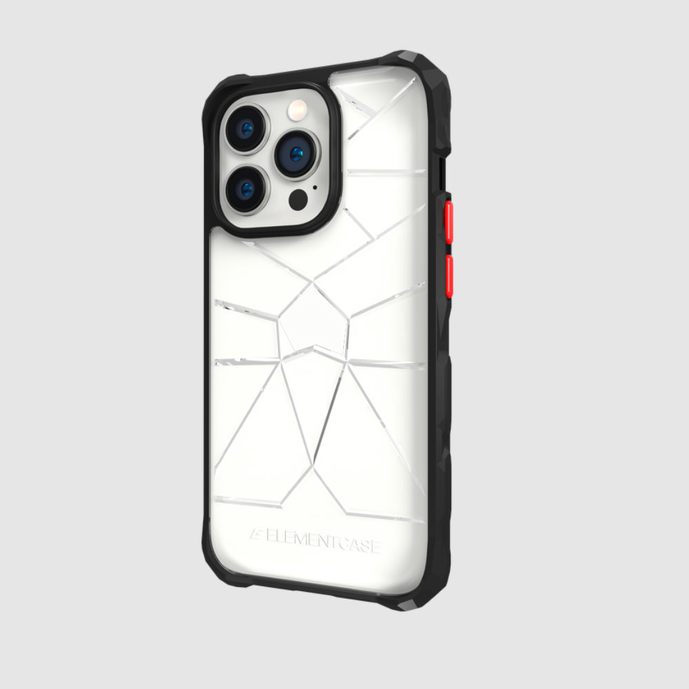 Picture of Apple iPhone 14 Pro 6.1 Case | Element Case Special Ops Double Reinforced Drop Protection Case Compatible for iPhone 14 Pro 6.1 (Clear Black)