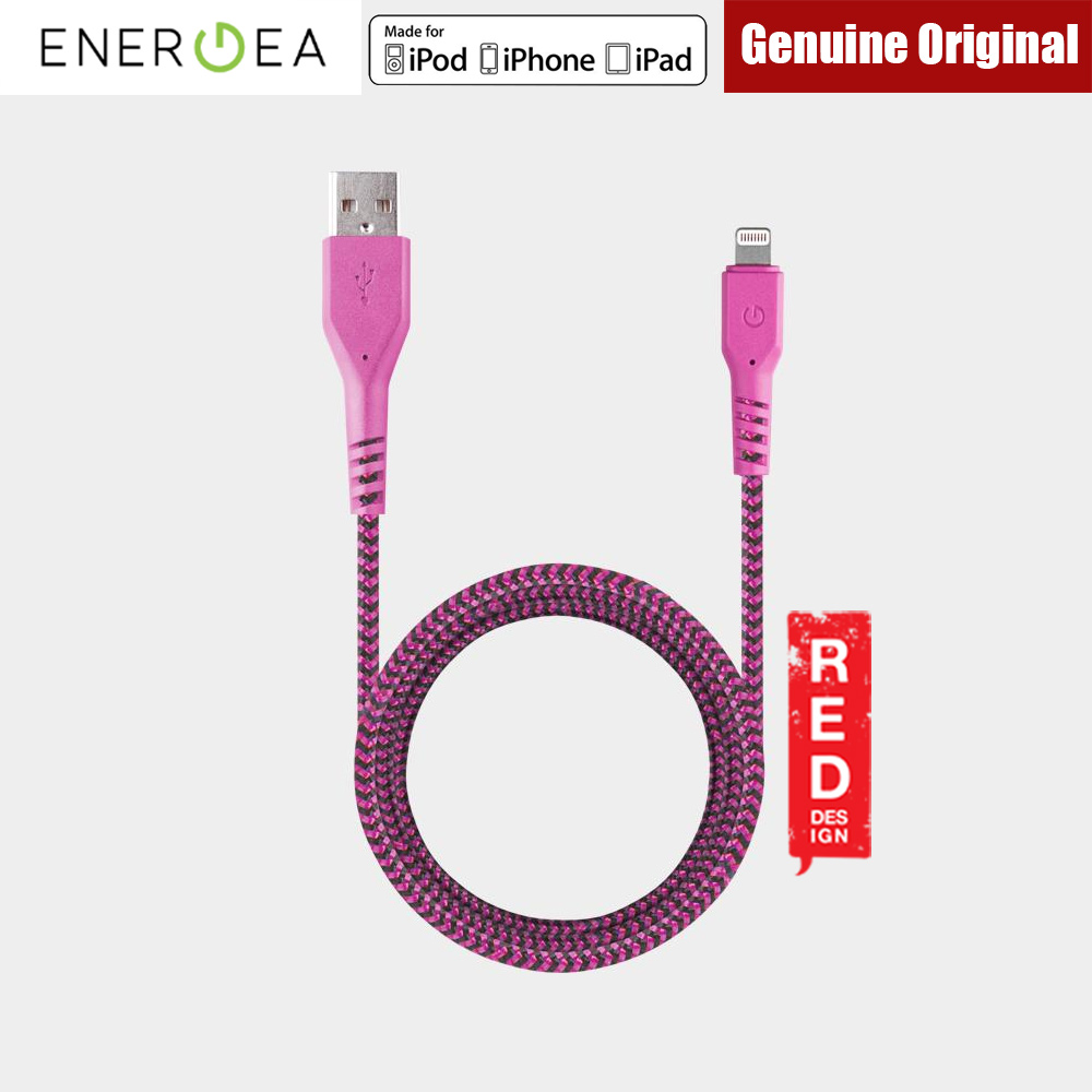 Picture of Energea FIBRA TOUGH Lightning Cable for Apple iPhone X iPhone 8 Plus iPad 150cm (Pink)
