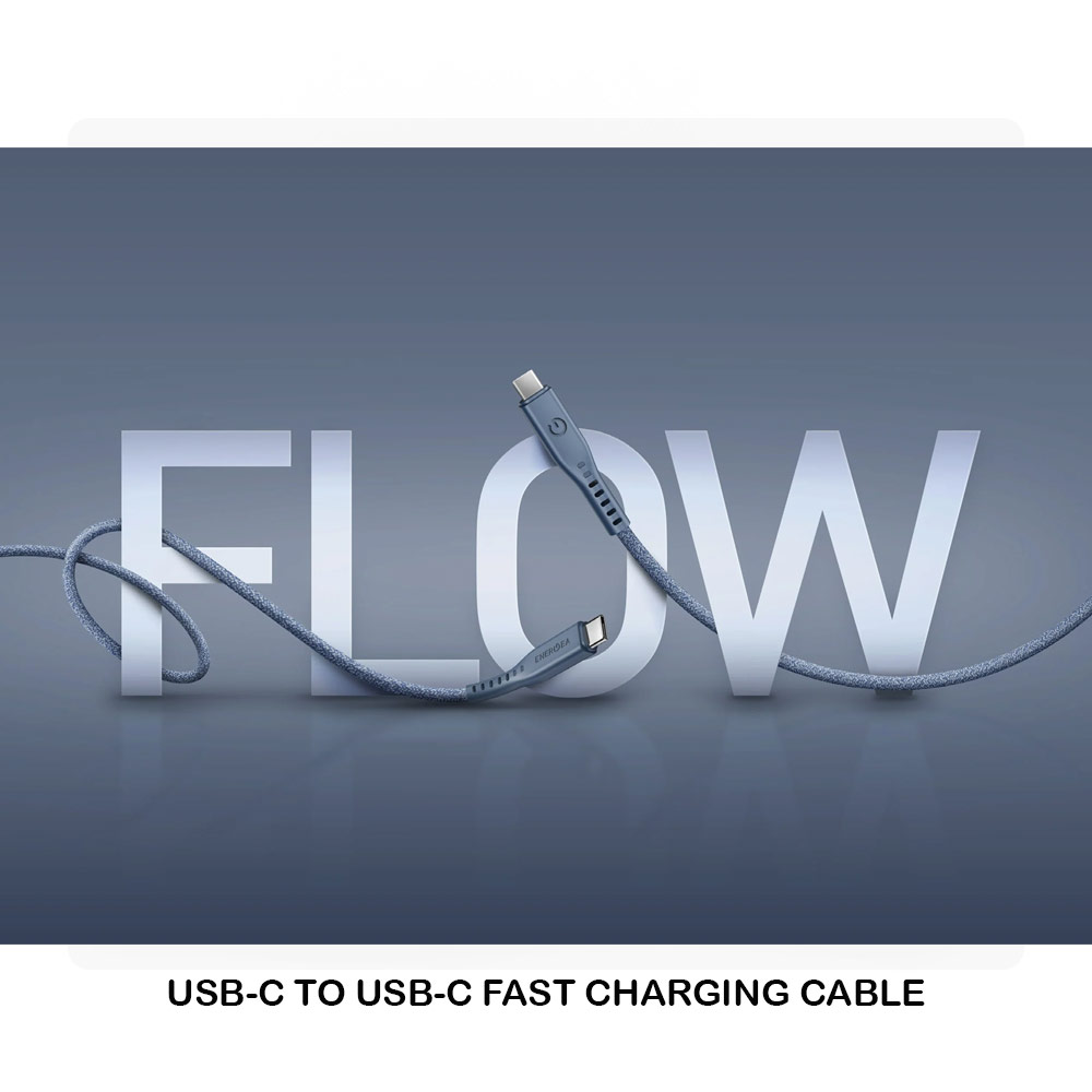 Picture of Energea Flow PD 240W USB-C to USB-C Fast Charging Cable for iPhone 15 Pro Max Smartphone Laptop Tablet (Green)