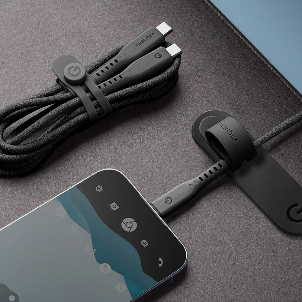 Picture of Energea Flow PD 240W USB-C to USB-C Fast Charging Cable for iPhone 15 Pro Max Smartphone Laptop Tablet (Green)