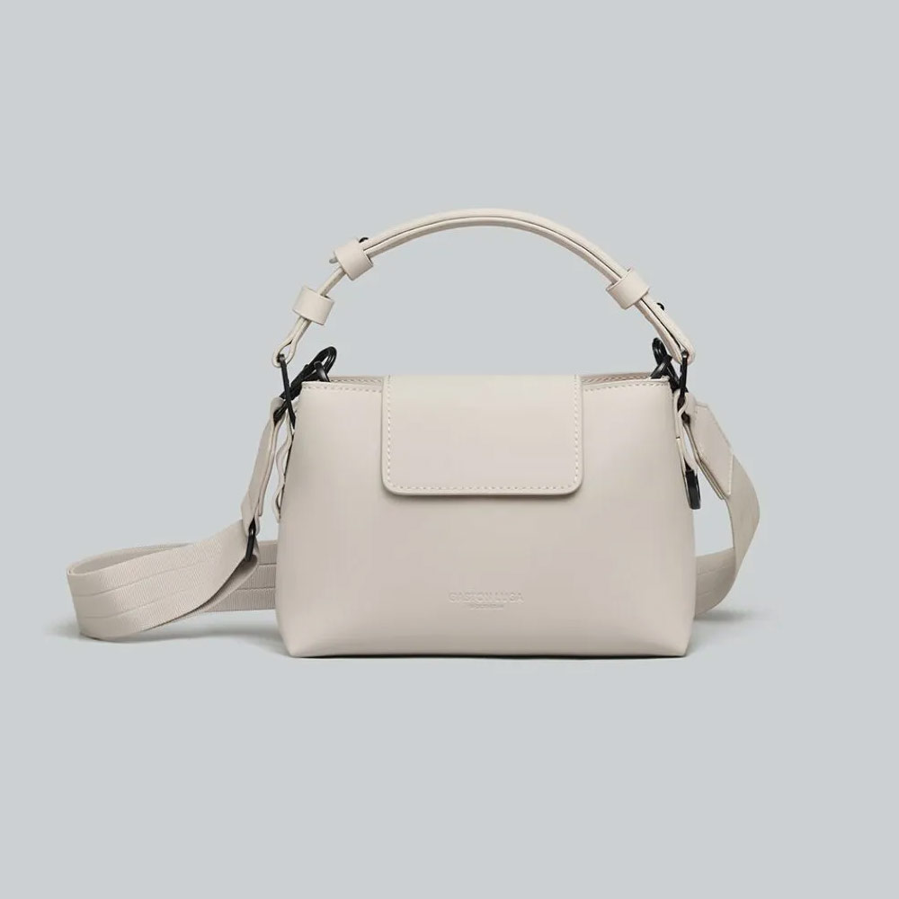 Picture of Gaston Luga SPLÄSHINI CROSSBODY BAG Premium Waterproof Eco Material Bag Messenger Style Bag with Detachable Shoulder Strap As Clutch (Cloud Cream)