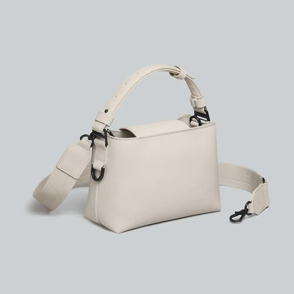 Picture of Gaston Luga SPLÄSHINI CROSSBODY BAG Premium Waterproof Eco Material Bag Messenger Style Bag with Detachable Shoulder Strap As Clutch (Cloud Cream)
