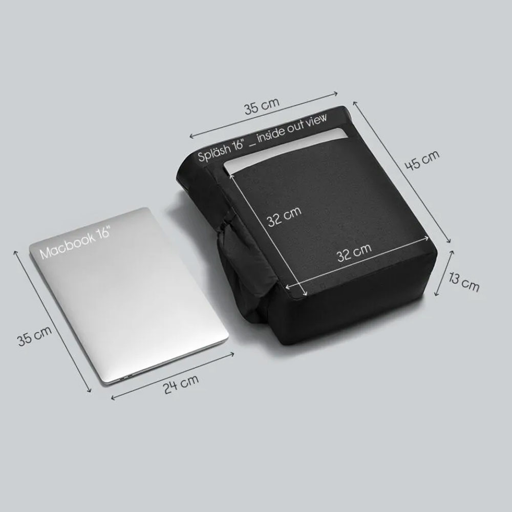 Picture of Gaston Luga SPLÄSH 2.0 16" Premium Waterproof Eco Material Backpack 20L (Taupe)