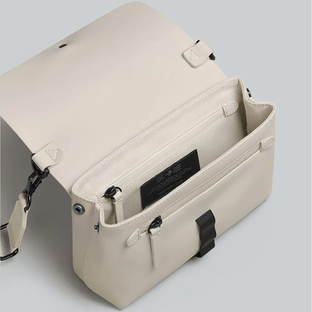 Picture of Gaston Luga SPLÄSH CROSSBODY BAG Premium Waterproof Eco Material Bag Messenger Style Bag with Detachable Shoulder Strap As Clutch (Cloud Cream)