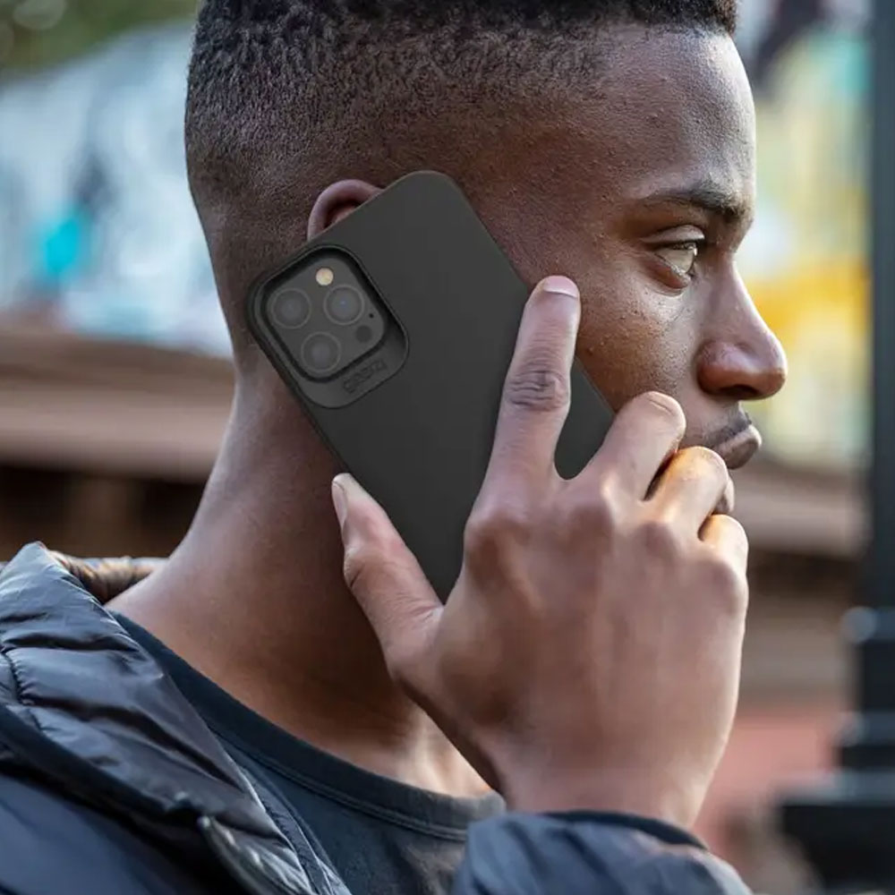 Picture of Apple iPhone 12 mini 5.4 Case | Gear4 D30 Holborn Slim Soft Touch Drop Protection Case for iPhone 12 Mini 5.4 (Black)