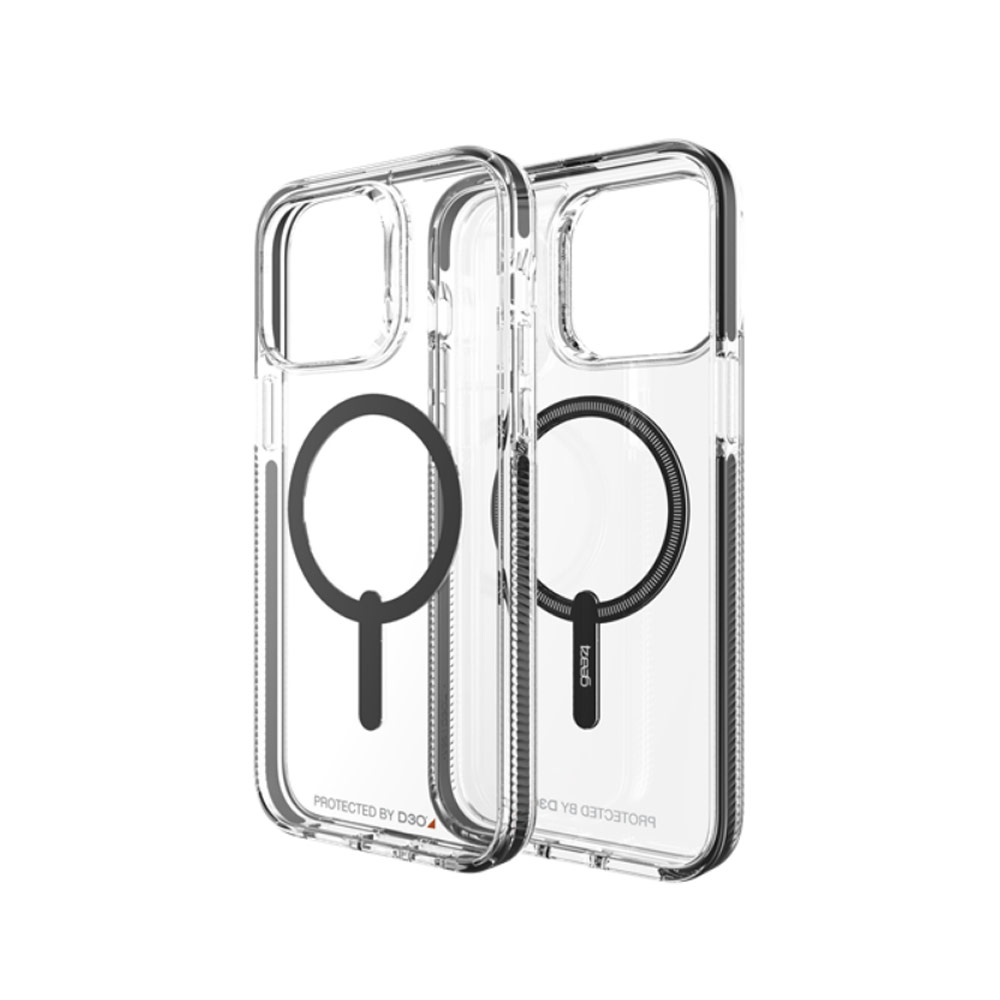 Picture of Apple iPhone 14 Pro 6.1 Case | Gear4 Santa Cruz Snap D30 Drop Protection Lightweight Case with Magsafe Compatible for iPhone 14 Pro 6.1 (Black)