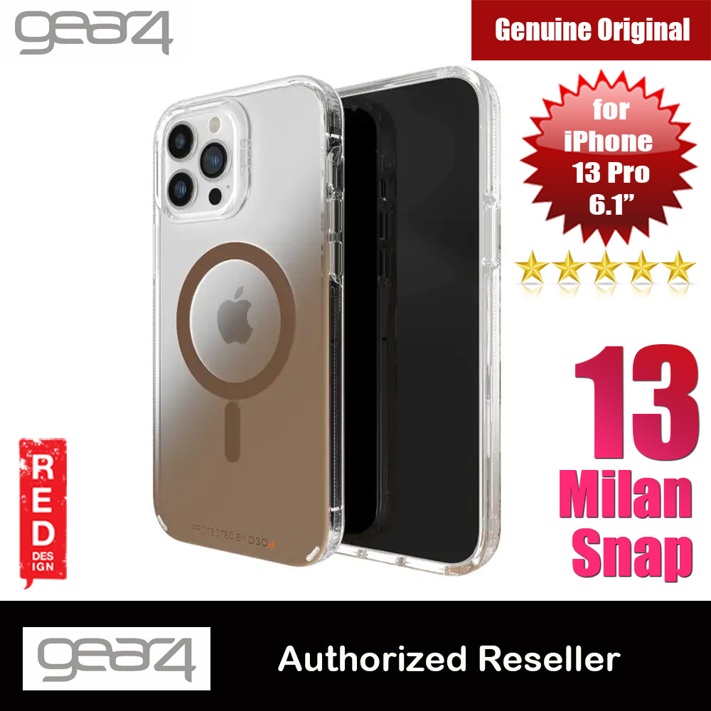 Picture of Gear4 D30 Milan Snap Clear Impact Protection with MagSafe Compatibility for iPhone 13 Pro 6.1 (Gold) Apple iPhone 13 Pro 6.1- Apple iPhone 13 Pro 6.1 Cases, Apple iPhone 13 Pro 6.1 Covers, iPad Cases and a wide selection of Apple iPhone 13 Pro 6.1 Accessories in Malaysia, Sabah, Sarawak and Singapore 