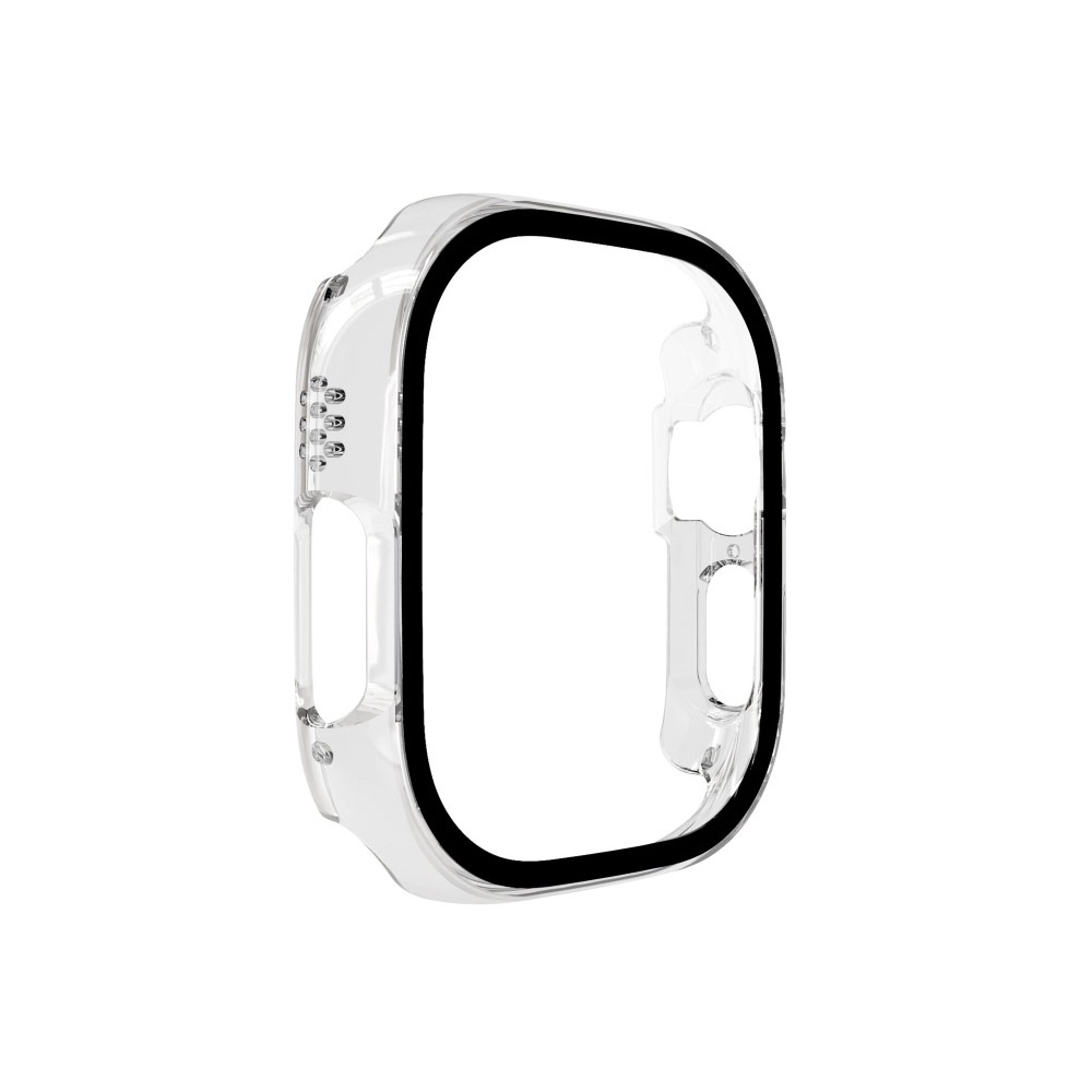 Picture of Apple Watch 49mm Ultra Case | Halosure Coraza Series Case with High Sensitivity Touch 9H Tempered Glass for Apple Watch 49mm Ultra (Clear)