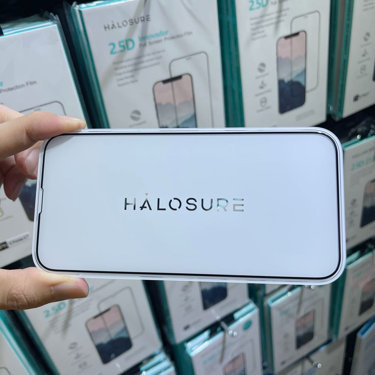 Picture of Apple iPhone 13 6.1 Screen Protector | Halosure 2.5D Full Coverage Tempered Glass Screen Protector for Apple iPhone 13 6.1 (HD Clear)