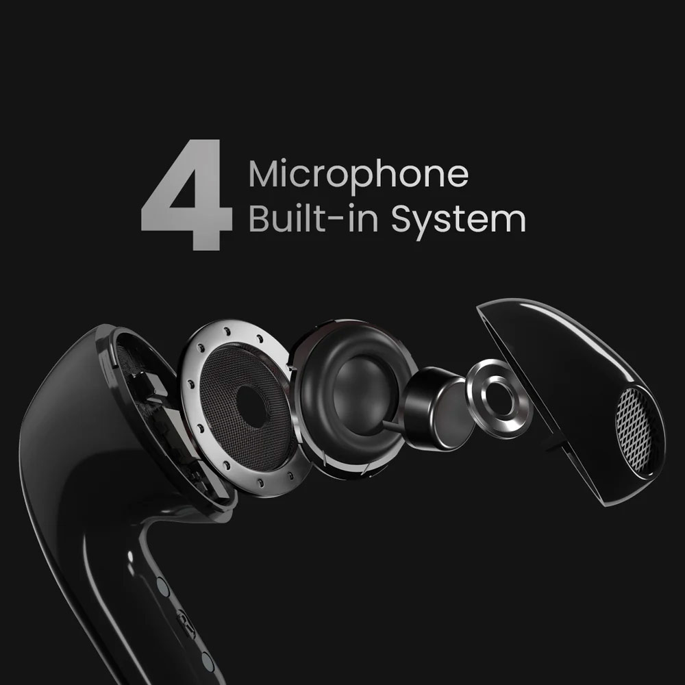 Picture of HiFuture ChromeBuds Premium Bluetooth 5.4 TWS Earbuds Waterproof with Environment Noise Cancellation Ultra Bass Long Hours(Green)