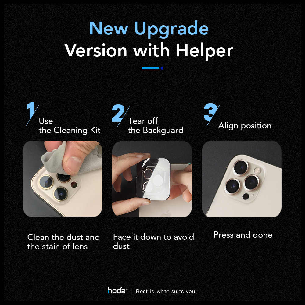 Picture of Apple iPhone 15 6.1 | Hoda Sapphire Lens Protector for iPhone 15 6.1 iPhone 15 Plus 6.7 (2PCS Blue)