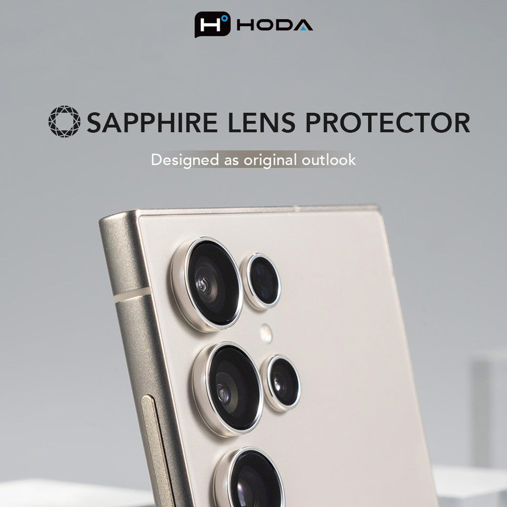 Picture of Samsung Galaxy S26 Ultra  | Hoda Sapphire Lens Protector Monocular Like Design for Samsung Galaxy S26 Ultra (5PCS Flamed Titanium)