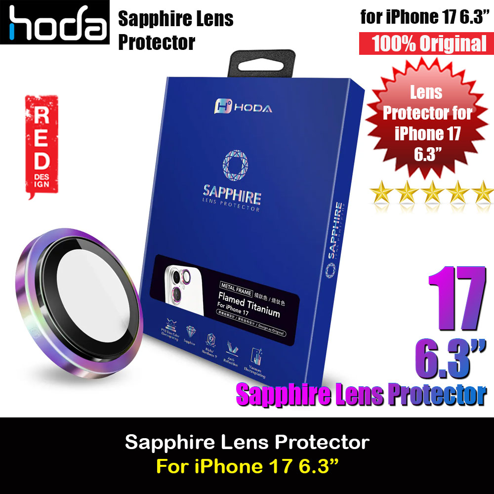Picture of Hoda Sapphire Lens Protector for iPhone 17 6.3  (2PCS Flamed Titanium) Apple iPhone 17 6.3- Apple iPhone 17 6.3 Cases, Apple iPhone 17 6.3 Covers, iPad Cases and a wide selection of Apple iPhone 17 6.3 Accessories in Malaysia, Sabah, Sarawak and Singapore 