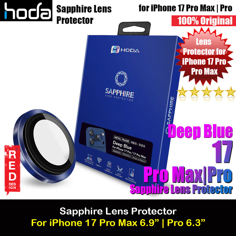 Picture of Hoda Sapphire Lens Protector for iPhone 17 Pro Max 6.9 17 Pro 6.3  (3PCS Dark Blue) Apple iPhone 17 Pro 6.3- Apple iPhone 17 Pro 6.3 Cases, Apple iPhone 17 Pro 6.3 Covers, iPad Cases and a wide selection of Apple iPhone 17 Pro 6.3 Accessories in Malaysia, Sabah, Sarawak and Singapore 