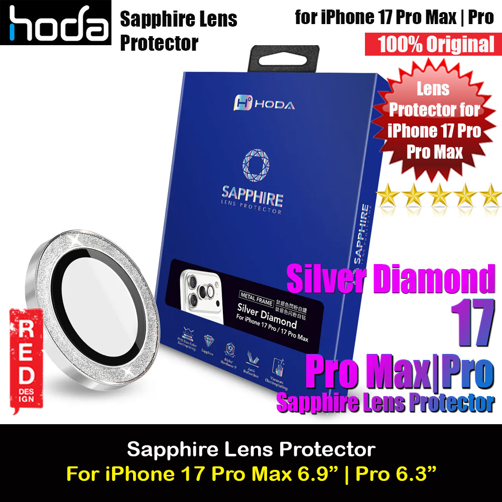 Picture of Hoda Sapphire Lens Protector for iPhone 17 Pro Max 6.9 17 Pro 6.3  (3PCS Silver Diamond) Apple iPhone 17 Pro 6.3- Apple iPhone 17 Pro 6.3 Cases, Apple iPhone 17 Pro 6.3 Covers, iPad Cases and a wide selection of Apple iPhone 17 Pro 6.3 Accessories in Malaysia, Sabah, Sarawak and Singapore 