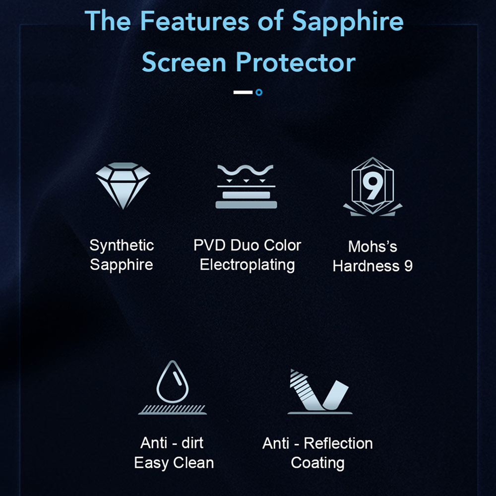 Picture of Apple iPhone 17 Pro 6.3 | Hoda Sapphire Lens Protector for iPhone 17 Pro Max 6.9 17 Pro 6.3 (3PCS Silver)