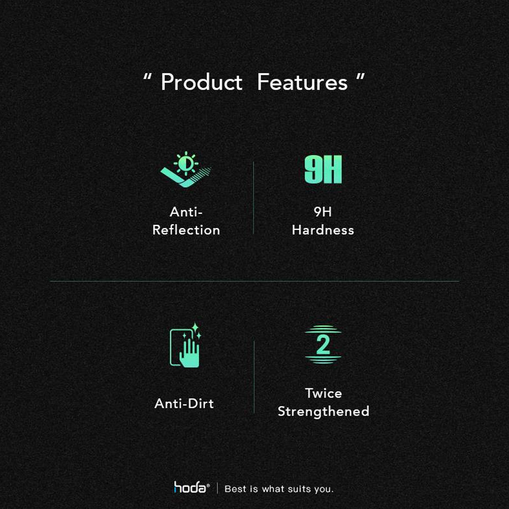 Picture of Apple iPhone 14 Pro Max 6.7 Screen Protector | Hoda 0.33mm 2.5D Full Coverage Anti Reflection Tempered Glass Screen Protector for Apple iPhone 14 Pro Max 6.7 (Anti Reflection)