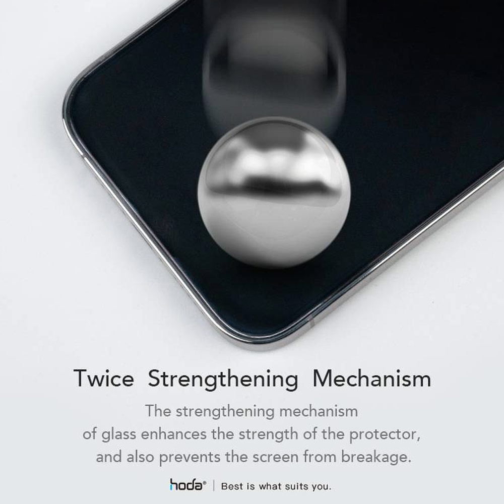 Picture of Apple iPhone 14 Pro Max 6.7 Screen Protector | Hoda 0.33mm 2.5D Full Coverage Anti Reflection Tempered Glass Screen Protector for Apple iPhone 14 Pro Max 6.7 (Anti Reflection)