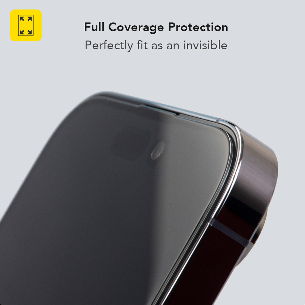 Picture of Apple iPhone 17 Pro Max 6.9 Screen Protector | Hoda Anti Reflection Full Coverage Tempered Glass Screen Protector for iPhone 17 Pro Max 6.9 (Anti Reflection Matte)