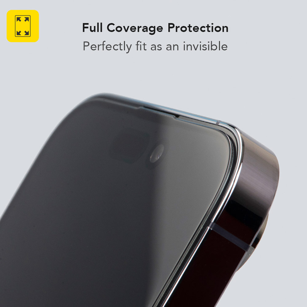 Picture of Apple iPhone 17 Pro Max 6.9 Screen Protector | Hoda Anti Reflection Full Coverage Tempered Glass Screen Protector for iPhone 17 Pro Max 6.9 (Anti Reflection Matte)