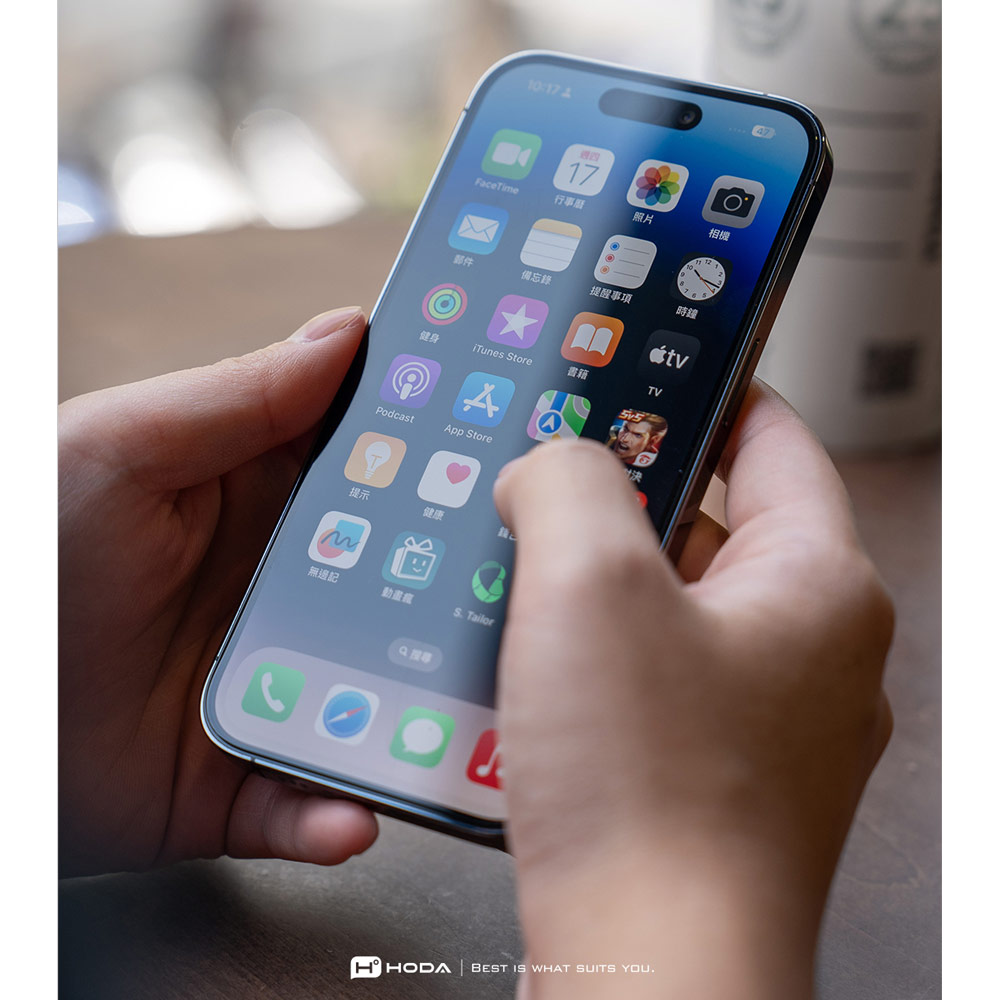 Picture of Apple iPhone 17 Pro Max 6.9 Screen Protector | Hoda Anti Clear Full Coverage Tempered Glass Screen Protector for iPhone 17 Pro Max 6.9 (Clear)