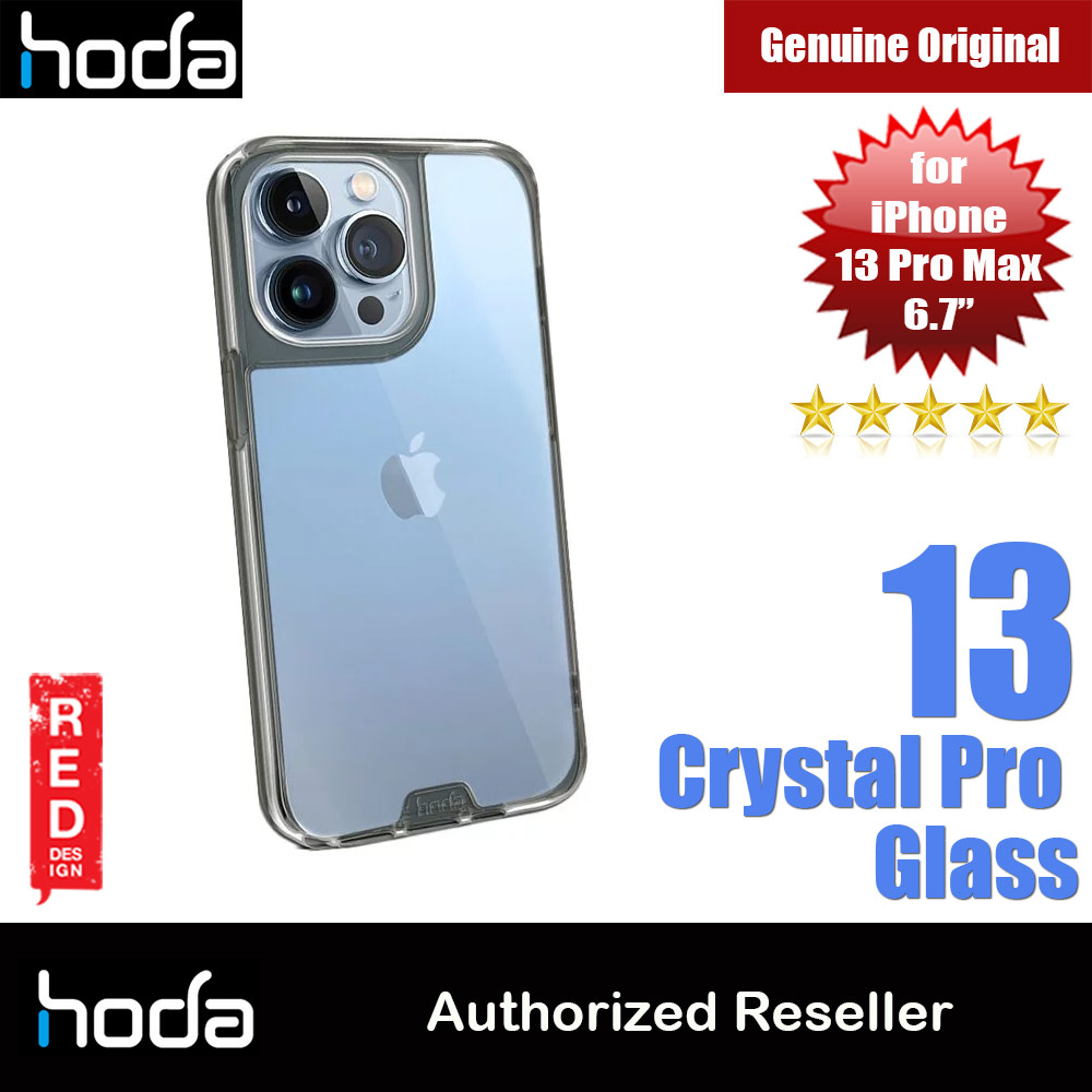 Picture of Hoda Military CRYSTAL PRO 3D TEMPERED GLASS BACKPLATE Drop Protection PROTECTIVE Case for Apple iPhone 13 Pro Max 6.7 (Crystal Clear Black) Apple iPhone 13 Pro Max 6.7- Apple iPhone 13 Pro Max 6.7 Cases, Apple iPhone 13 Pro Max 6.7 Covers, iPad Cases and a wide selection of Apple iPhone 13 Pro Max 6.7 Accessories in Malaysia, Sabah, Sarawak and Singapore 