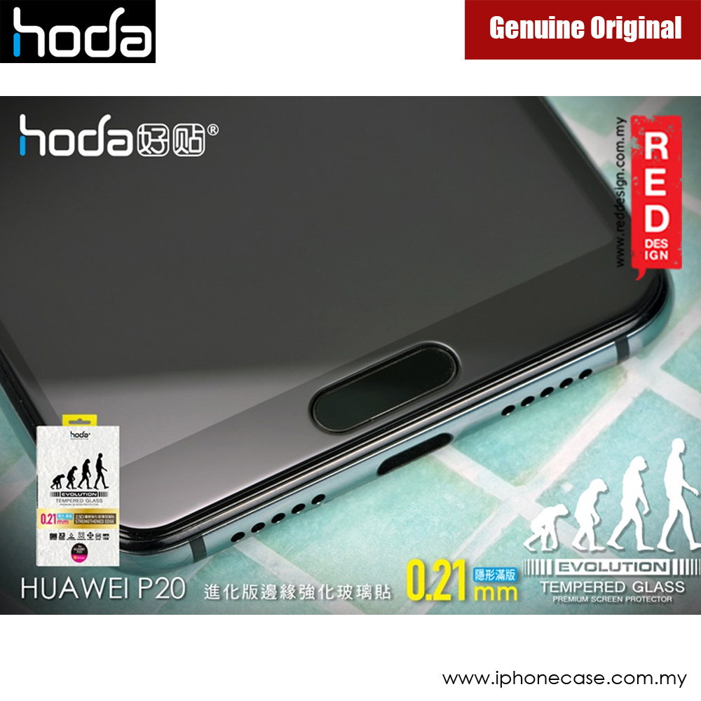 Picture of Huawei P20  | Hoda Evolution Premium Clear 9H Tempered Glass for Huawei P20 (0.21 mm Strengthen Edge Black)