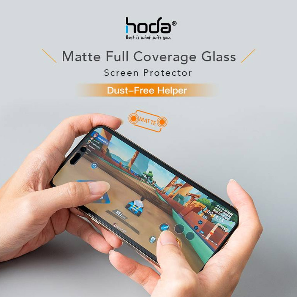 Picture of Apple iPhone 14 Pro Max 6.7 Screen Protector | Hoda 0.33mm 2.5D Full Coverage Gamer Matte Tempered Glass Screen Protector for Apple iPhone 14 Pro Max 6.7 (Matte)
