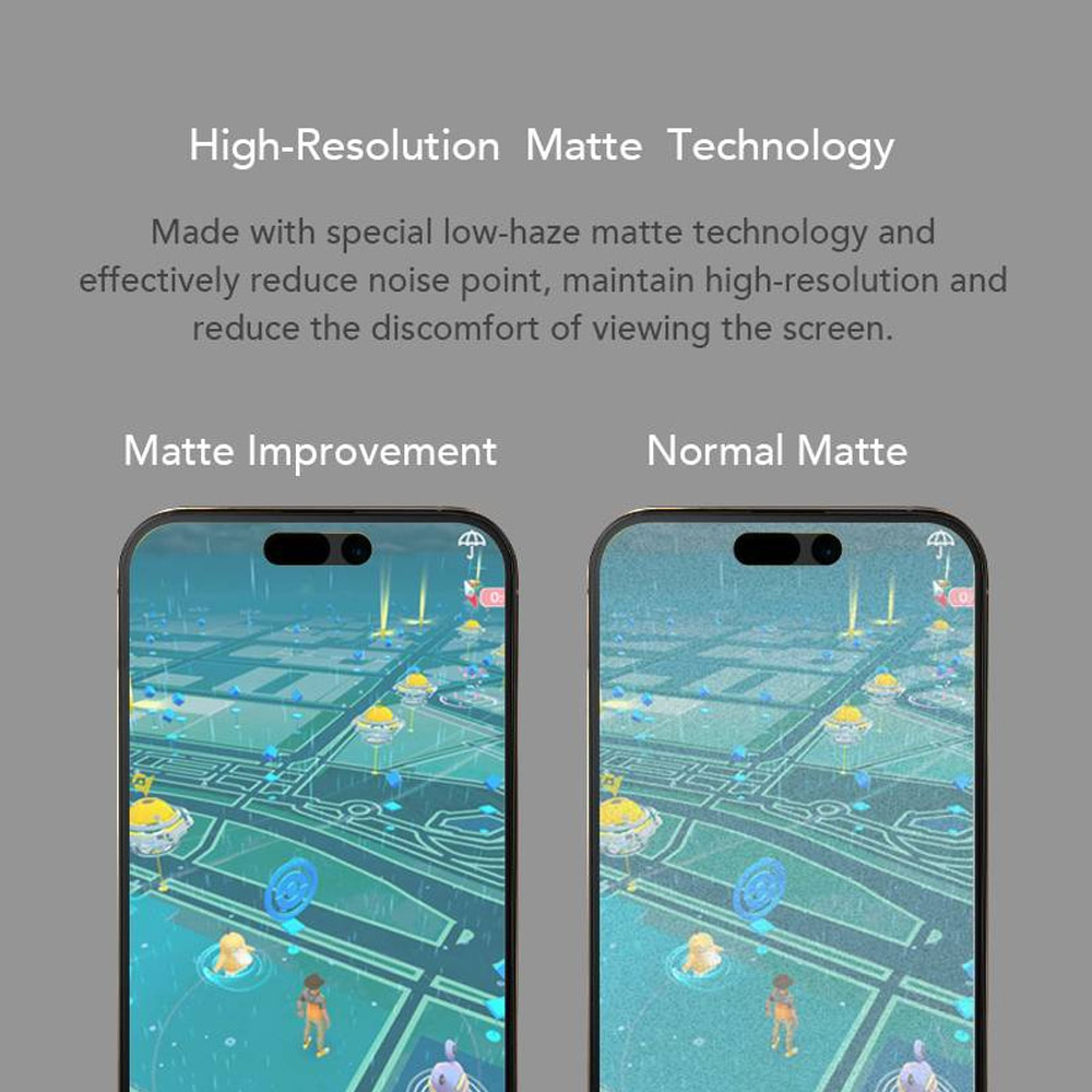 Picture of Apple iPhone 14 Pro Max 6.7 Screen Protector | Hoda 0.33mm 2.5D Full Coverage Gamer Matte Tempered Glass Screen Protector for Apple iPhone 14 Pro Max 6.7 (Matte)