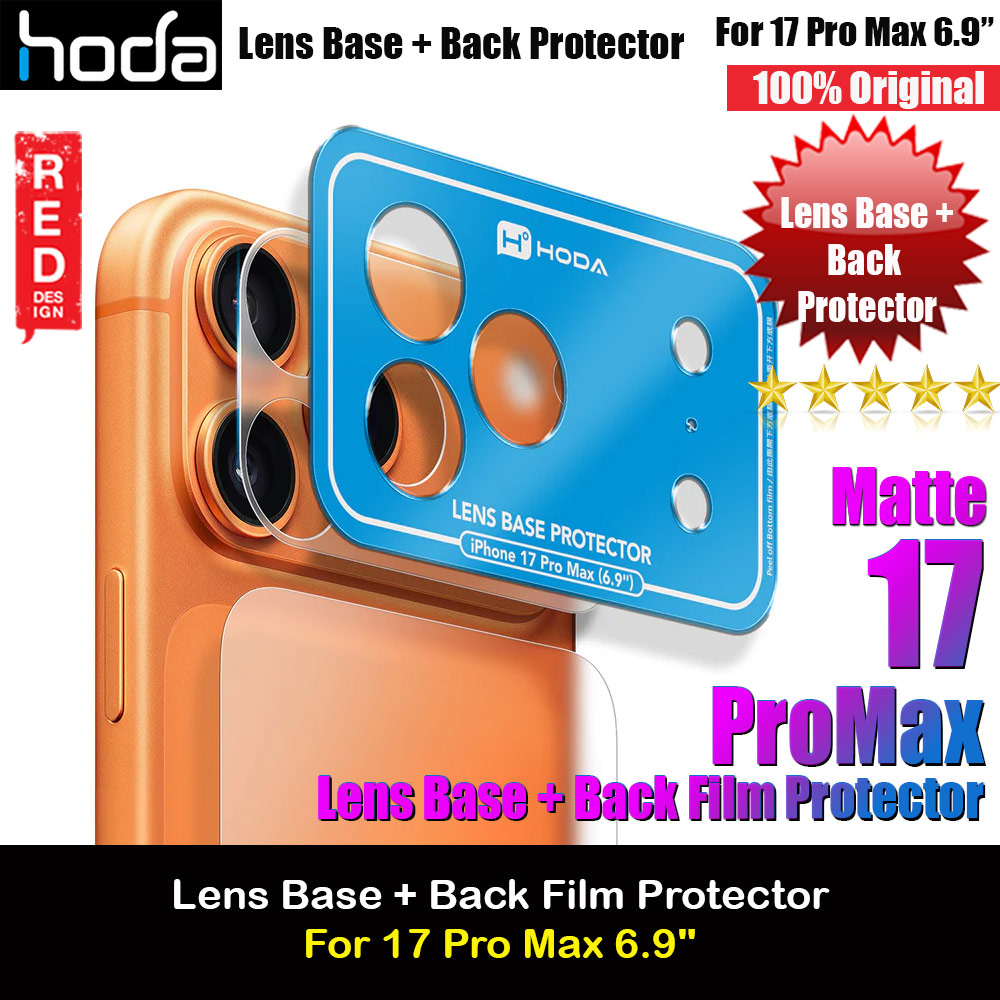 Picture of Hoda Lens Base Protector and Back Film Protector for iPhone 17 Pro Max 6.9 (Matte) Apple iPhone 17 Pro Max 6.9- Apple iPhone 17 Pro Max 6.9 Cases, Apple iPhone 17 Pro Max 6.9 Covers, iPad Cases and a wide selection of Apple iPhone 17 Pro Max 6.9 Accessories in Malaysia, Sabah, Sarawak and Singapore 