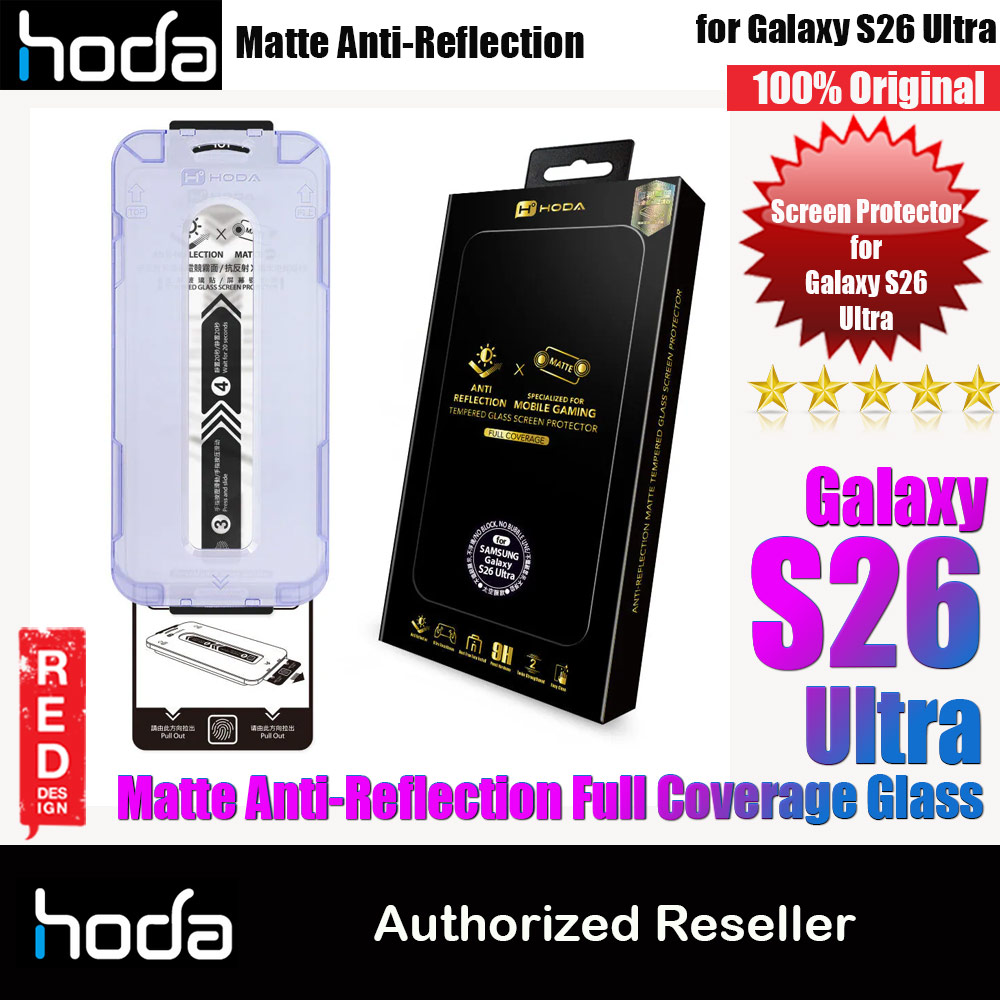 Picture of Hoda Matte Anti Reflection Full Coverage Tempered Glass Screen Protector for Samsung Galaxy S26 Ultra (Matte) Samsung Galaxy S26 Ultra- Samsung Galaxy S26 Ultra Cases, Samsung Galaxy S26 Ultra Covers, iPad Cases and a wide selection of Samsung Galaxy S26 Ultra Accessories in Malaysia, Sabah, Sarawak and Singapore 