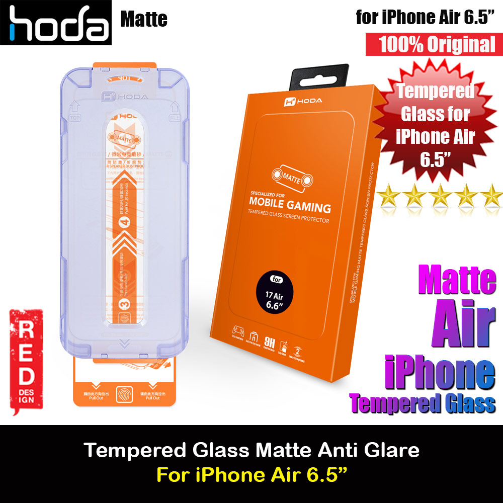 Picture of Hoda Anti Glare Full Coverage Tempered Glass Screen Protector for iPhone Air 6.5 (Matte) Apple iPhone Air 6.5- Apple iPhone Air 6.5 Cases, Apple iPhone Air 6.5 Covers, iPad Cases and a wide selection of Apple iPhone Air 6.5 Accessories in Malaysia, Sabah, Sarawak and Singapore 