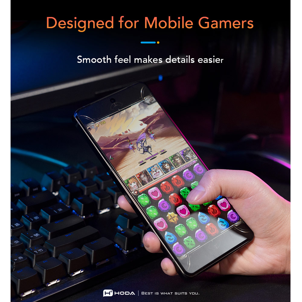 Picture of Apple iPhone 17 Pro Max 6.9 Screen Protector | Hoda Anti Glare Full Coverage Tempered Glass Screen Protector for iPhone 17 Pro Max 6.9 (Matte)