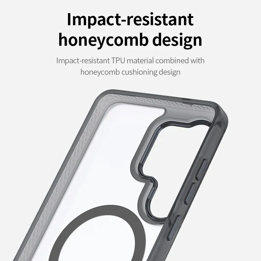 Picture of Samsung Galaxy S26 Ultra Case | Hoda Rough Case with Magnet Magnetic Military Standard Cover Casing for Samsung Galaxy S26 Ultra (Black)