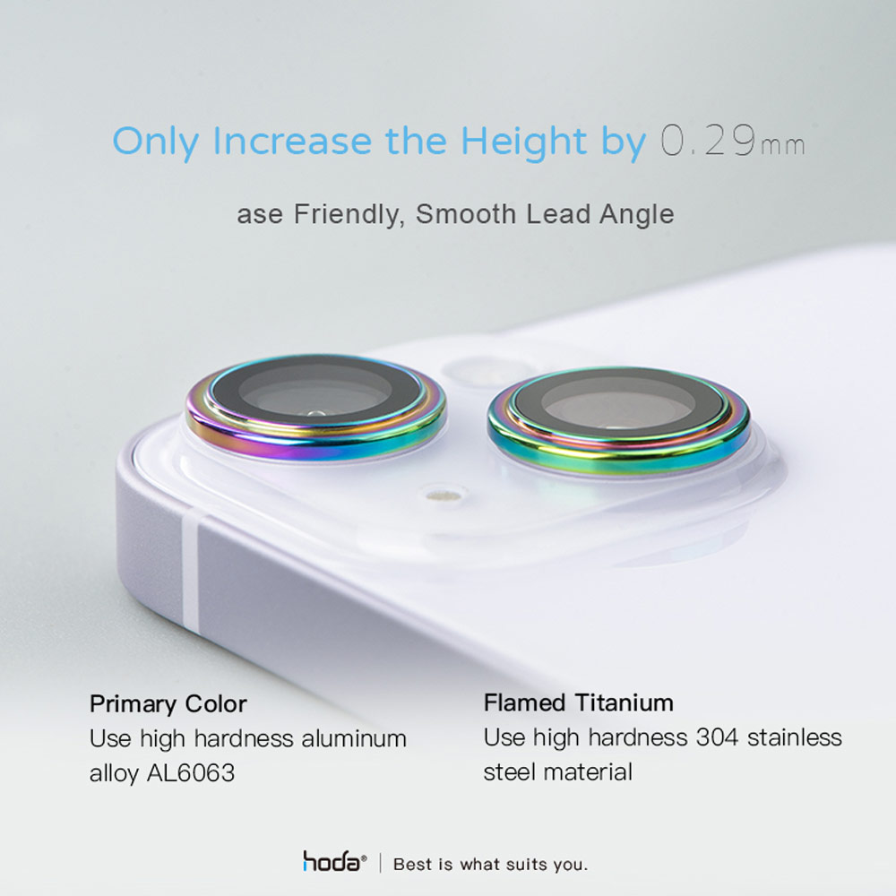 Picture of Apple iPhone 14 Plus 6.7 | Hoda Sapphire Lens Protector for iPhone 14 6.1 iPhone 14 Plus 6.7 (2PCS Red)