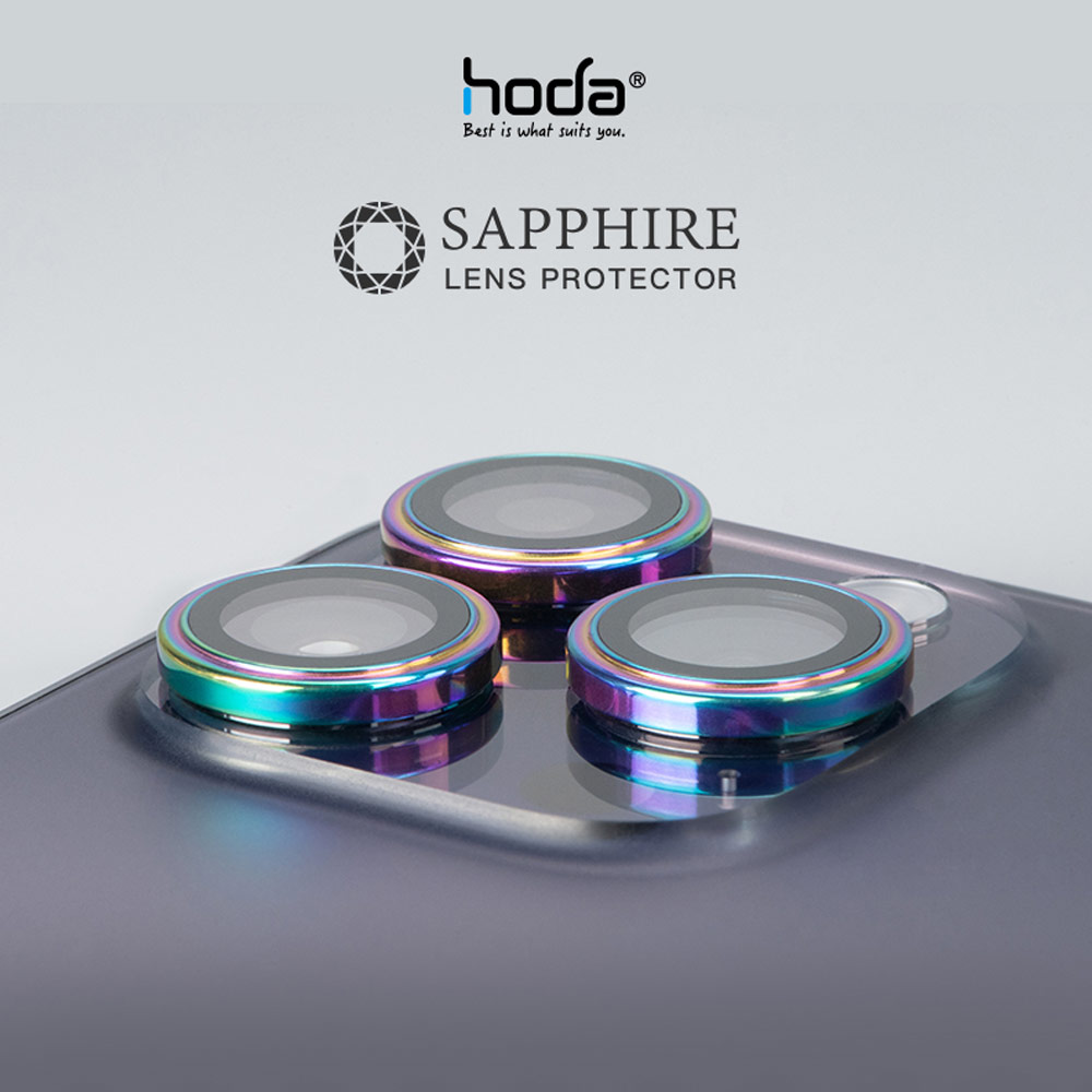 Picture of Apple iPhone 14 Pro Max 6.7  | Hoda Sapphire Lens Protector for iPhone 14 Pro 6.1 iPhone 14 Pro Max 6.7  (3PCS Silver)