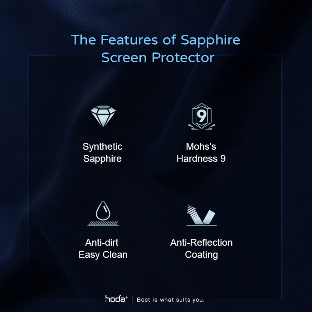 Picture of Apple iPhone 14 Pro Max 6.7  | Hoda Sapphire Lens Protector for iPhone 14 Pro 6.1 iPhone 14 Pro Max 6.7  (3PCS Silver)