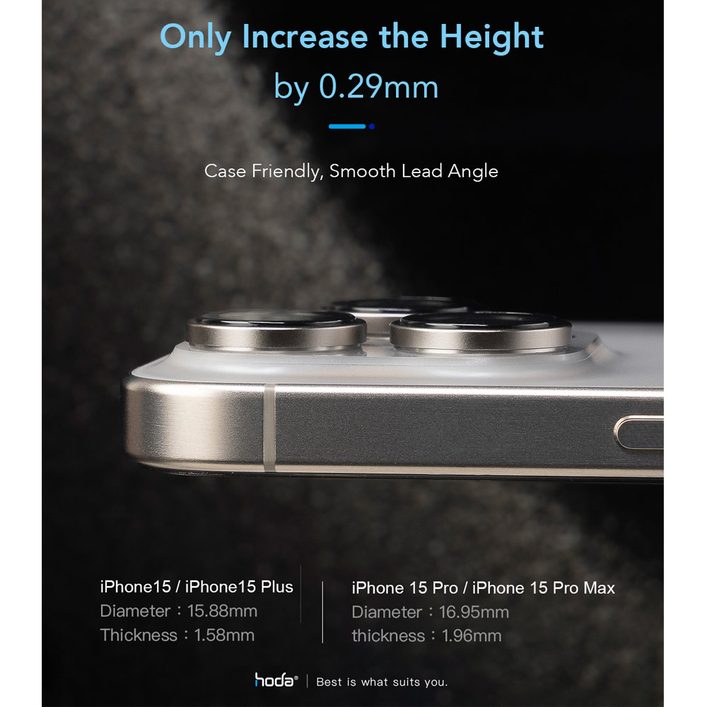 Picture of Apple iPhone 16 Pro 6.3 | Hoda Sapphire Lens Protector for iPhone 16 Pro 6.3 iPhone 16 Pro Max 6.9 (3PCS Silver Diamond)