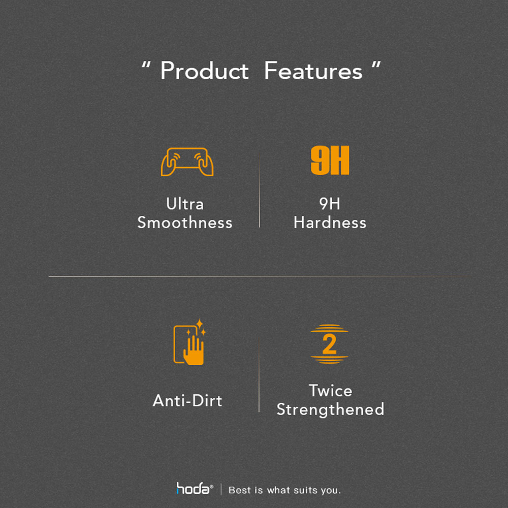 Picture of Apple iPhone 13 Pro Max 6.7 Screen Protector | Hoda 0.33mm 2.5D Anti Glare Matte Gaming Full Coverage Tempered Glass Screen Protector for Apple iPhone 13 Pro Max 6.7 iPhone 14 Plus 6.7  (Matte)